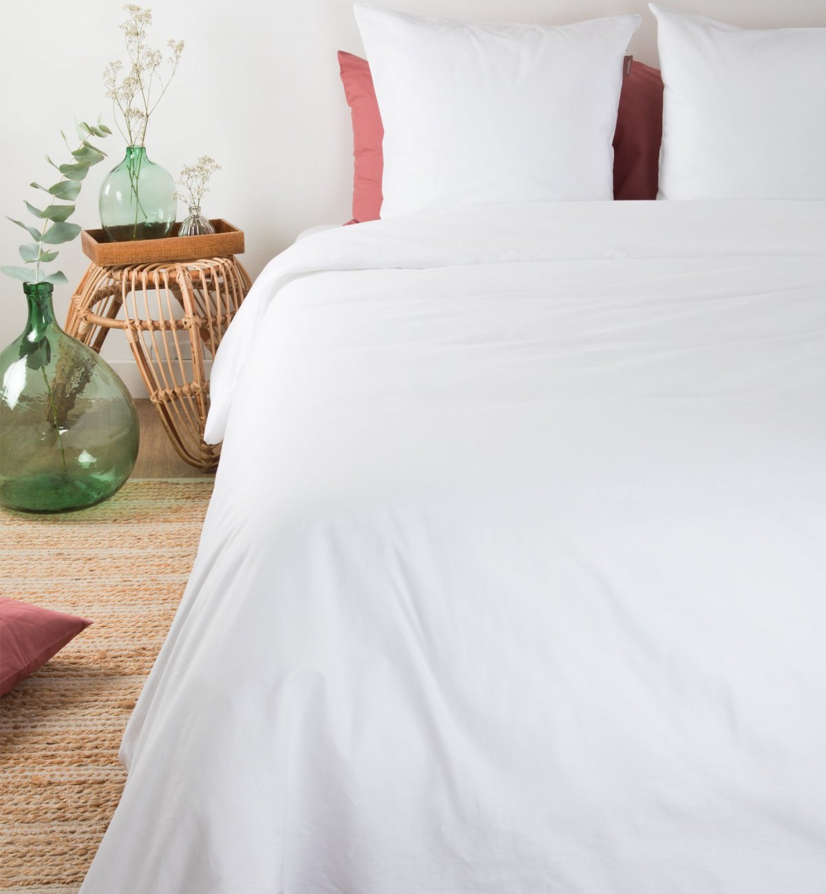 Duvet cover adult plain in Organic Cotton