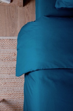 Housse de couette en Coton Bio uni pour lit adulte