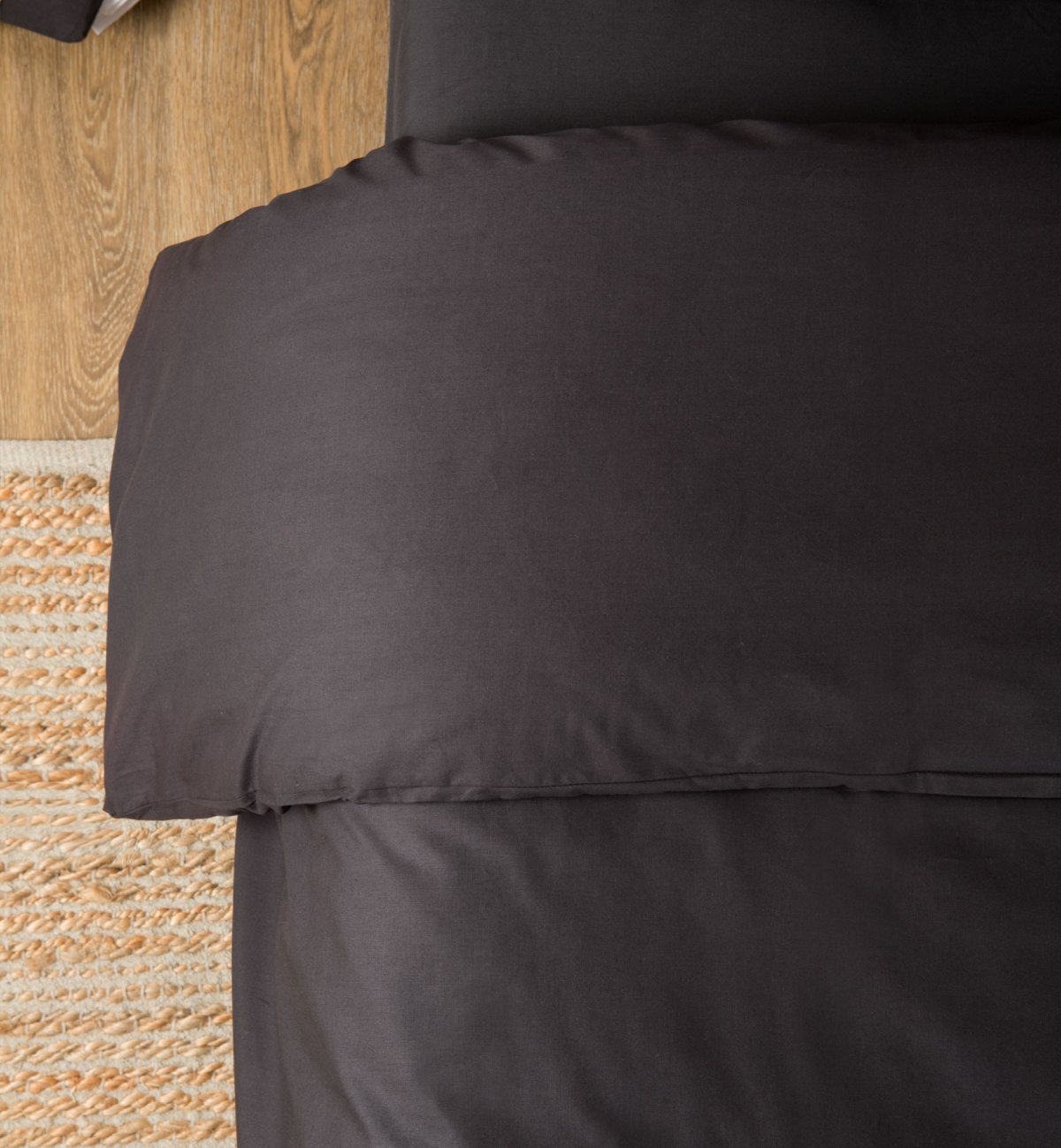 Bettbezug Erwachsene einfarbig aus Bio-Baumwolle