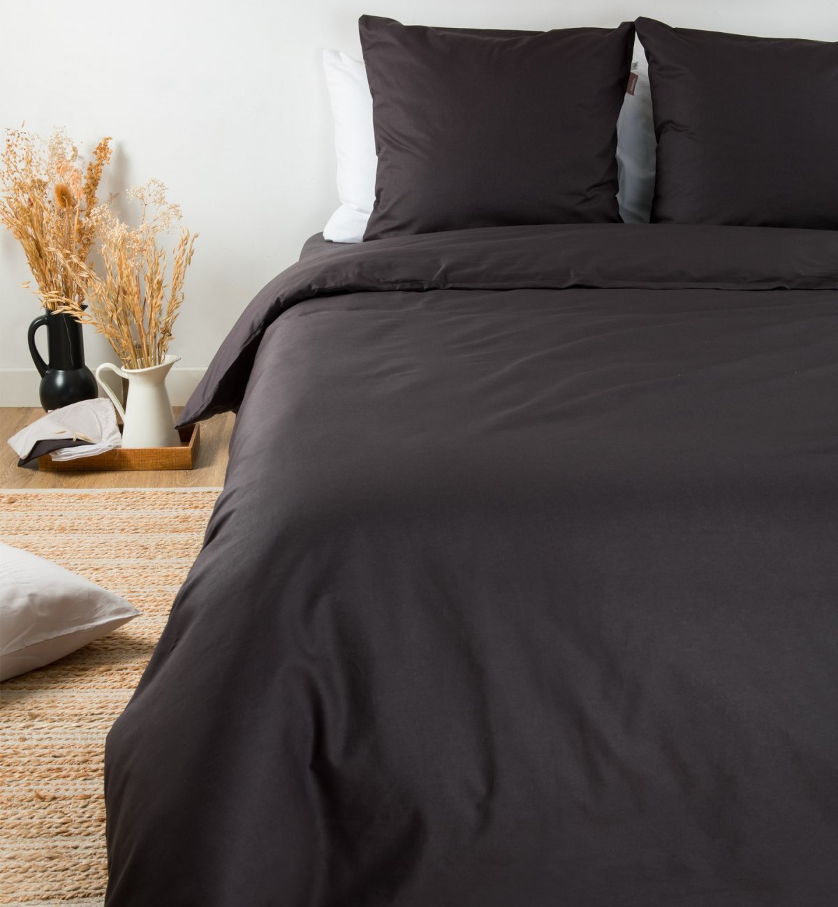 Duvet cover adult plain in Organic Cotton