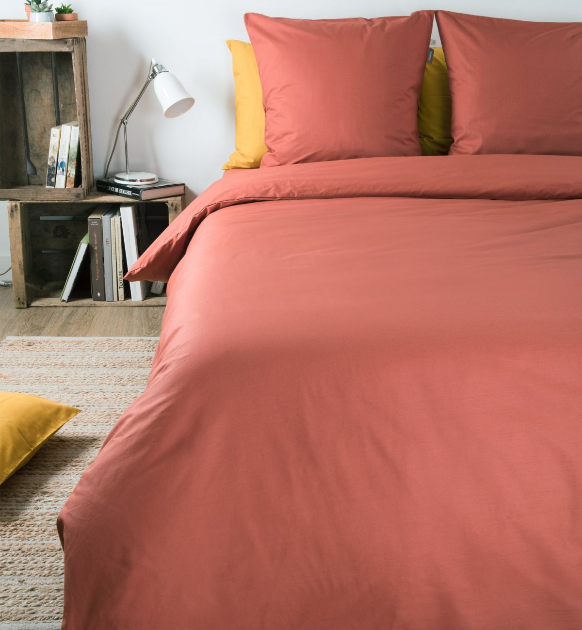 Duvet cover adult plain in Organic Cotton