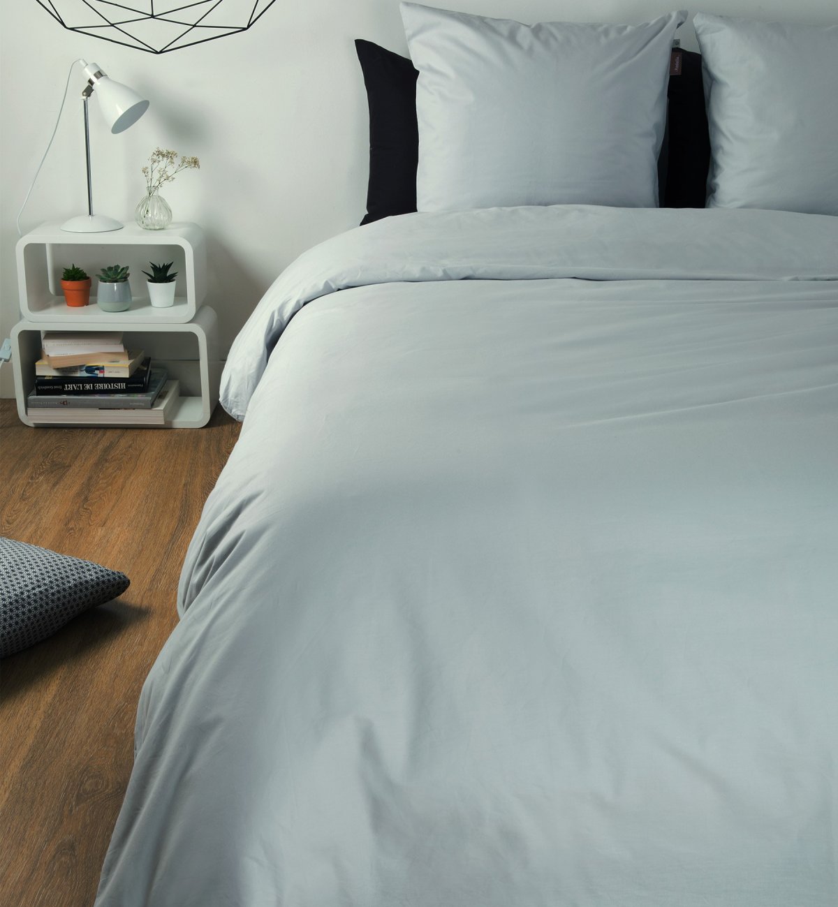 Housse de couette en Coton Bio uni pour lit adulte