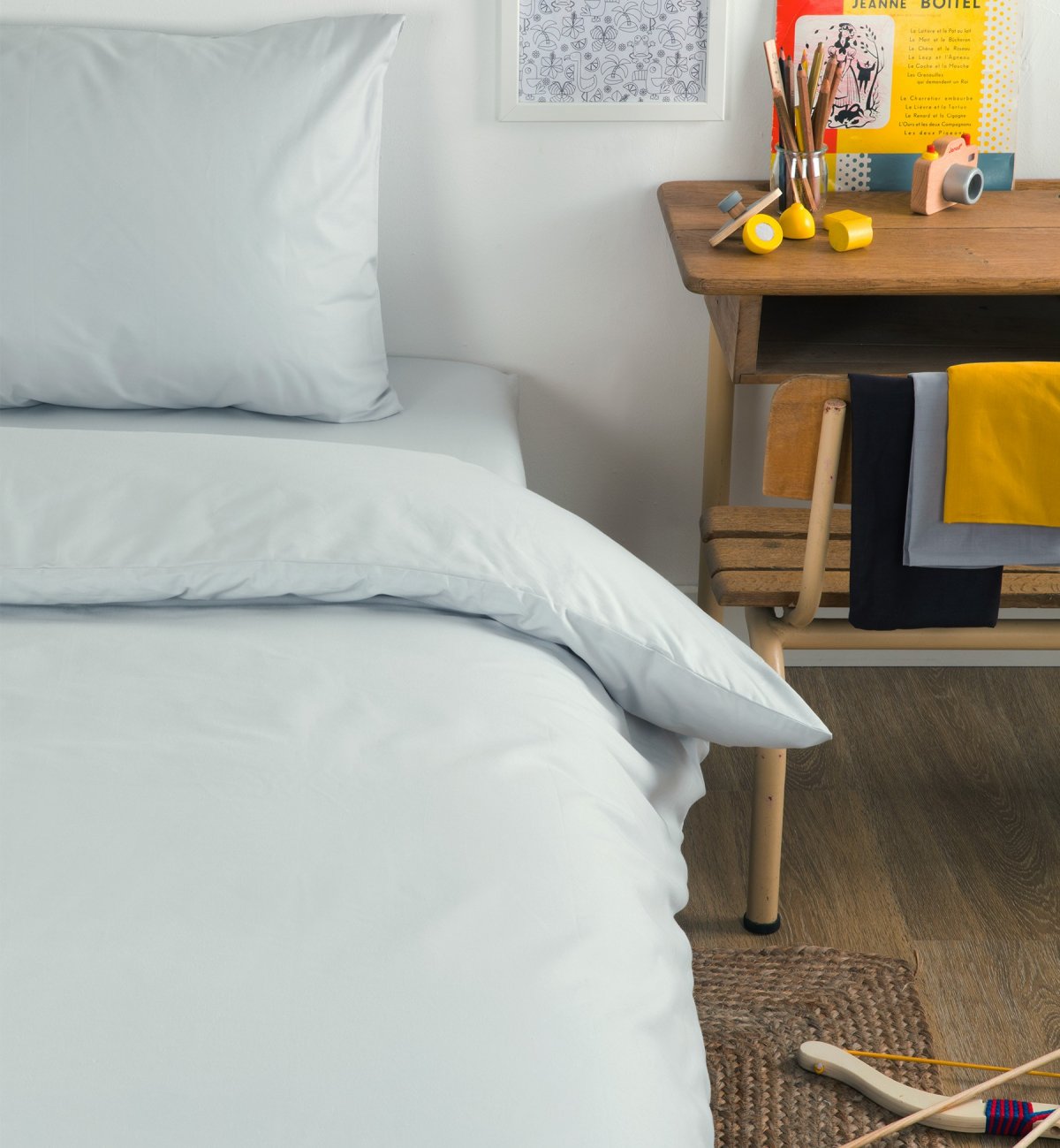 Single duvet cover in Organic Cotton for a single bed