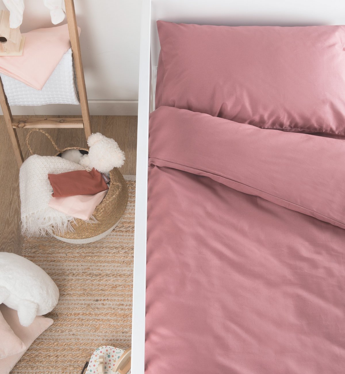 Housse de couette pour bébé unie en Coton Bio
