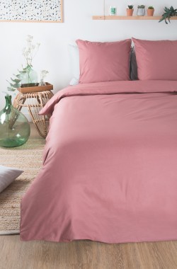 Funda de almohada en algodón orgánico liso