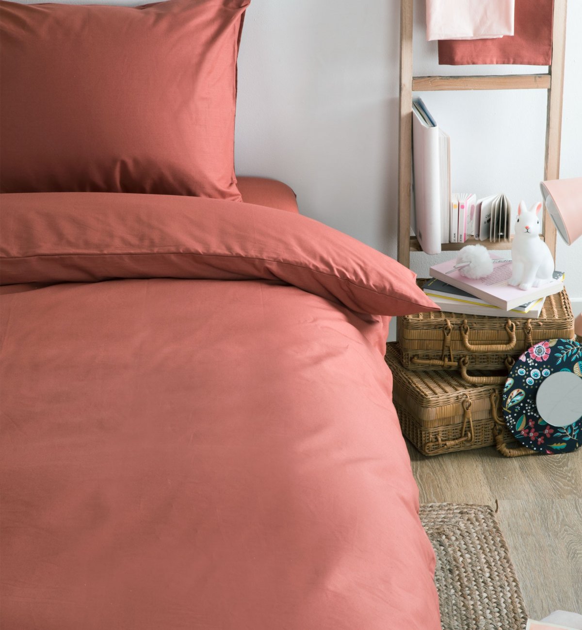 Taie d'oreiller Adulte Coton Bio couleurs aux choix