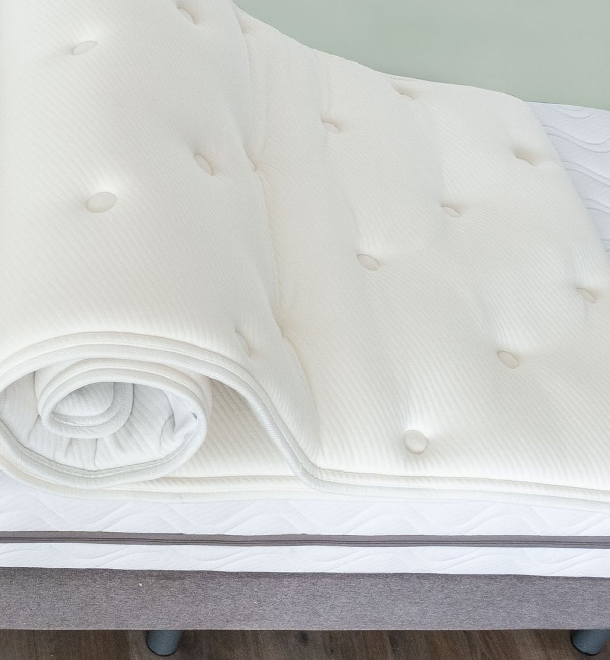 Natura" tweepersoons latex matras topper