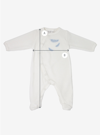 Guia de tamanhos de pijamas para bebés